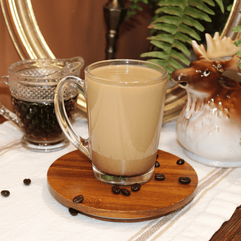 Sweet Maple Syrup • Compostable Naturally Flavored Coffee - repotted Coffee Beans & Ground Coffee